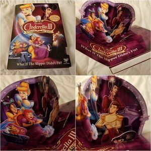 Disney DVD Cinderella III A Twist in Time Pop-up Slipcover Lady Tremaine Lucifer